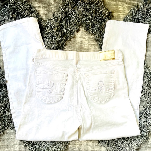 NWOT🌸🌺Lily Pulitzer 🌺🌸White Jeans Women’s 8 - Picture 5 of 7